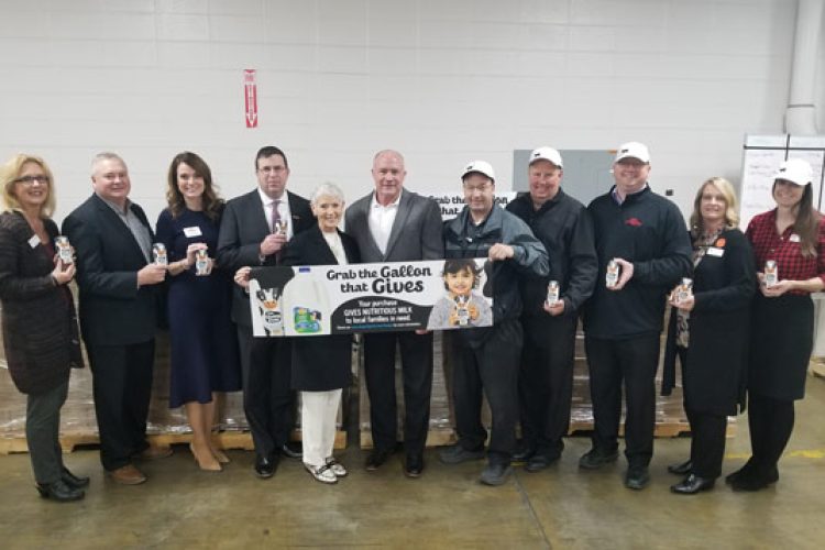 Corporate gift of milk